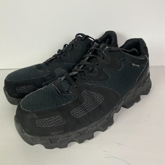 Timberland PRO Powertrain Alloy Safety Toe Shoes Men's 8M Black Lace Up 8 M Work - Picture 7 of 15